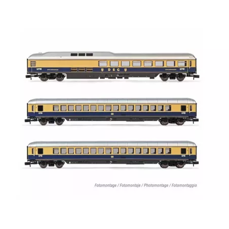 Coffret 3 Voitures Rheingold DB - HN4314