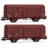 Set de 2 Wagons Couverts SNCF type G4 - HN6515