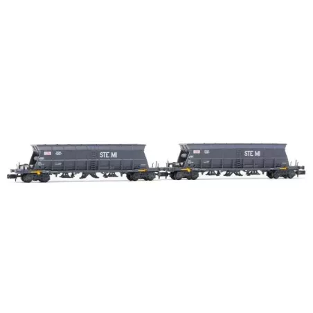 Set 2 Wagons Trémies à Bogies Faoos SNCF - HN6615