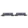 Set 2 Wagons Trémies à Bogies Faoos SNCF - HN6615