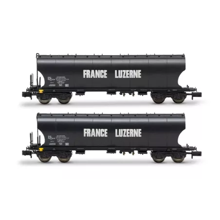 Set 2 Wagons Trémies à Bogies « France Luzerne » - HN6619