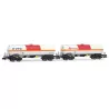 Set 2 Wagons Citernes Bogies Chlore « VTG & Ermewa » - HN6634
