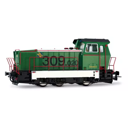 Locotracteur Diesel ADIF Class 309 (Vert/Blanc) DCC - HE2027D