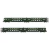 Set Voitures Voyageurs DR 2 Étages Arnold HN9523 - Échelle TT | H66