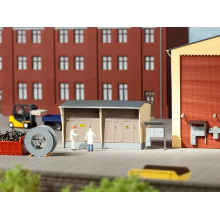 Auhagen 11427 Sous-station Électrique avec Accessoires - Kit Bâtiment HO | H66