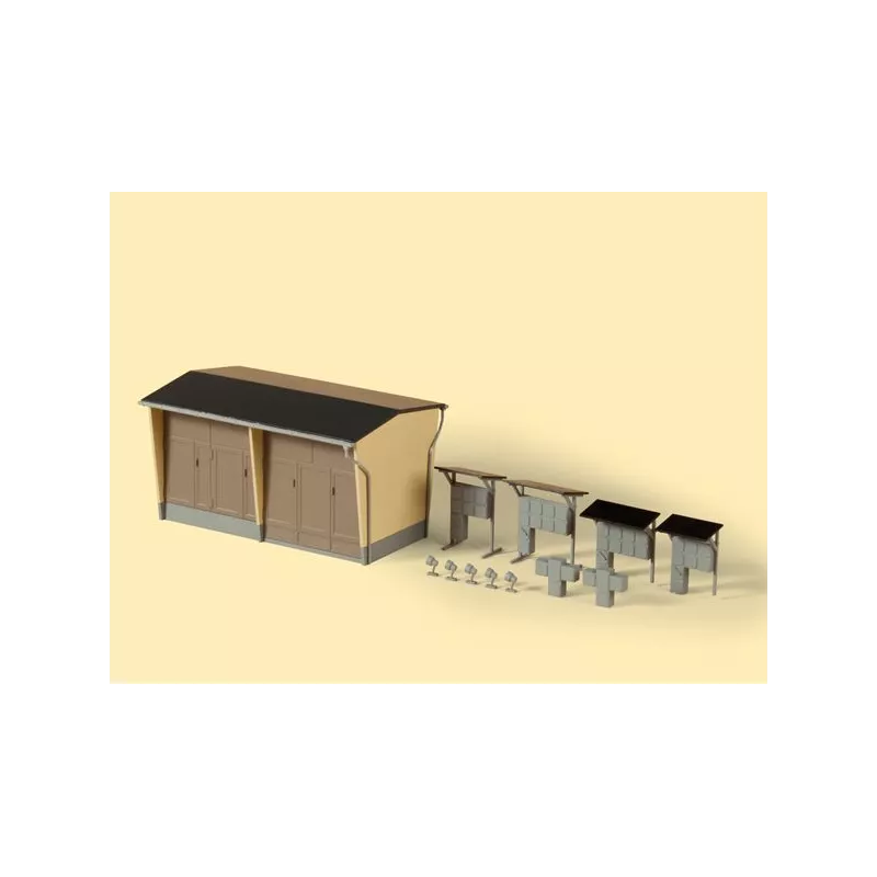 Auhagen 11427 Sous-station Électrique avec Accessoires - Kit Bâtiment HO | H66