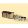 Auhagen 11427 Sous-station Électrique avec Accessoires - Kit Bâtiment HO | H66