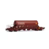 Jouef HJ6228 Coffret 2 Wagons-Trémies Taoos Ermewa/Chemoil Marron - Échelle HO | H66