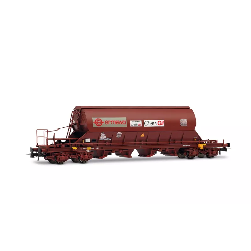 Jouef HJ6228 Coffret 2 Wagons-Trémies Taoos Ermewa/Chemoil Marron - Échelle HO | H66