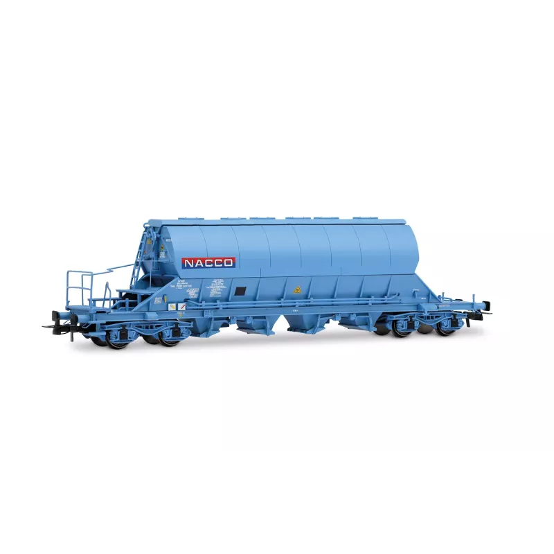 HJ6230 NACCO, coffret de 2 wagons-trémies à 4 essieux Taoos, livrée bleue