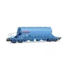 HJ6230 NACCO, coffret de 2 wagons-trémies à 4 essieux Taoos, livrée bleue