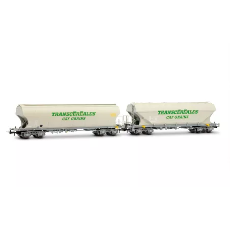 Jouef HJ6313 Coffret 2 Wagons-Trémies Transcéréales CAF Grains - Échelle HO | H66