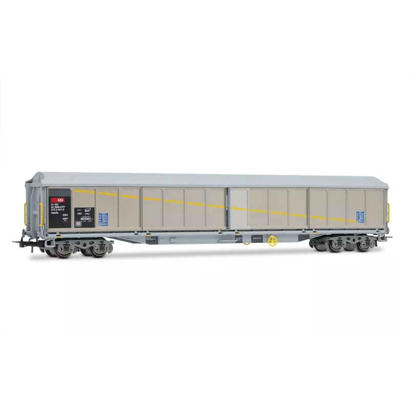 Rivarossi HR6650 Set 2 Wagons à Parois Coulissantes Habils SBB - Échelle HO | H66