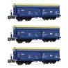 Rivarossi HR6589 Set 3 Wagons Autodéchargeurs Fals PKP Cargo - Échelle HO | H66