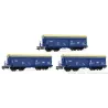 Rivarossi HR6589 Set 3 Wagons Autodéchargeurs Fals PKP Cargo - Échelle HO | H66