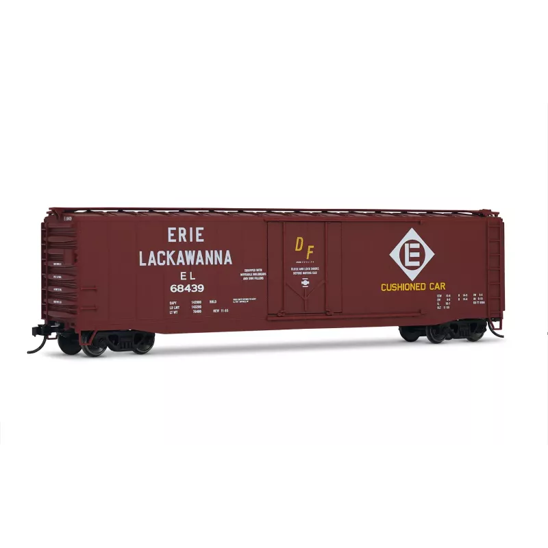 Rivarossi HR6664B Wagon Couvert "Plug Door" Erie Lackawanna N°68439 - Échelle HO | H66