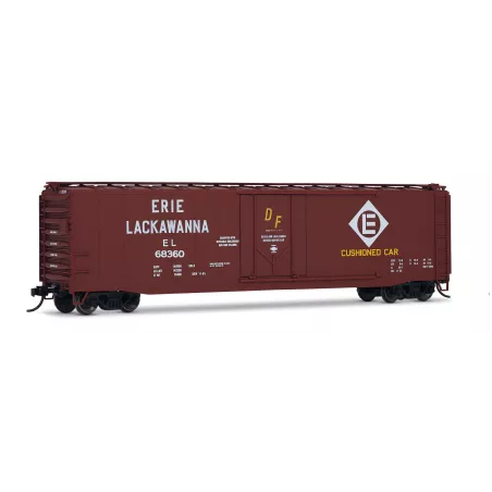 Rivarossi HR6664C Wagon Couvert "Plug Door" Erie Lackawanna N°68360 - Échelle HO | H66