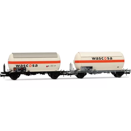 Rivarossi HR6622 Set 2 Wagons-Citernes à Gaz Wascosa SBB - Échelle HO | H66