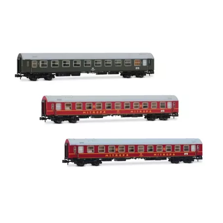 Arnold HN4423 Coffret 3 Voitures OSShD Type B Spree-Alpen-Express DR - Échelle N | H66