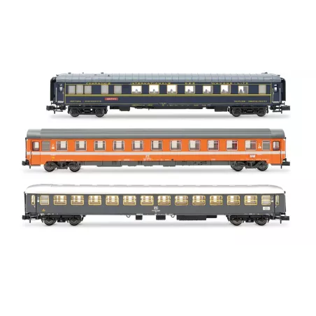 Arnold HN4468 Coffret 3 Voitures Alpen-Express DB/FS Rome-Munich - Échelle N | H66