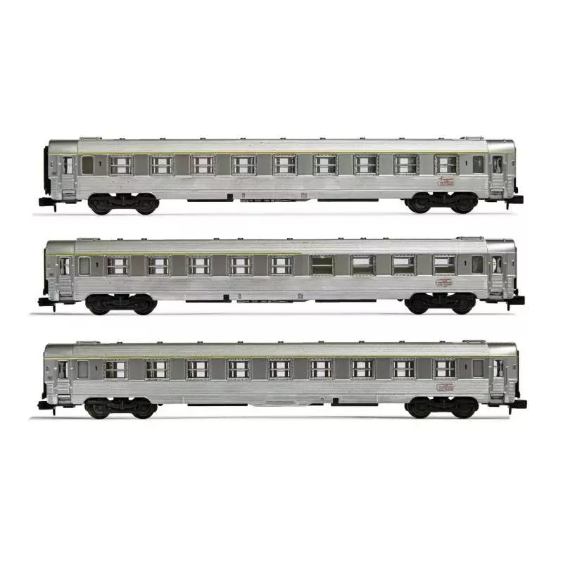 Arnold HN4320 Coffret 3 Voitures DEV Inox Le Bourbonnais SNCF - Échelle N | H66