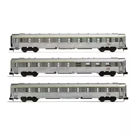 Arnold HN4320 Coffret 3 Voitures DEV Inox Le Bourbonnais SNCF - Échelle N | H66